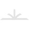 Ekena Millwork Richland Architectural Grade PVC Gable Bracket, 72"W x 27"H x 2"D x 4"F, 9/12 Pitch GBP072X27X0204RIC00 - alternate 2